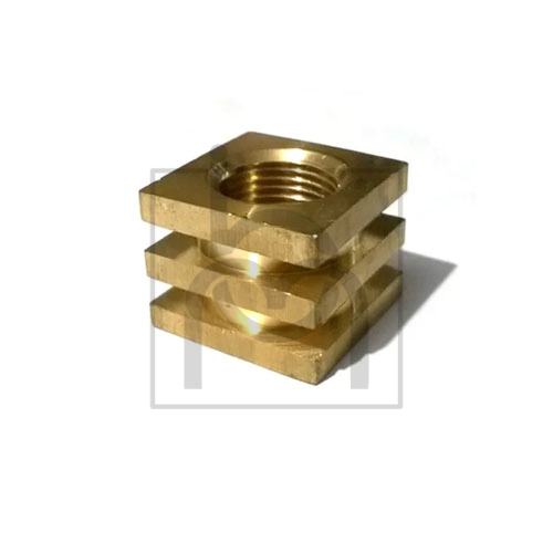 Brass Square Insert 10